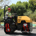 Rolo de vibração em tandem de tambor de aço 1000kg popular